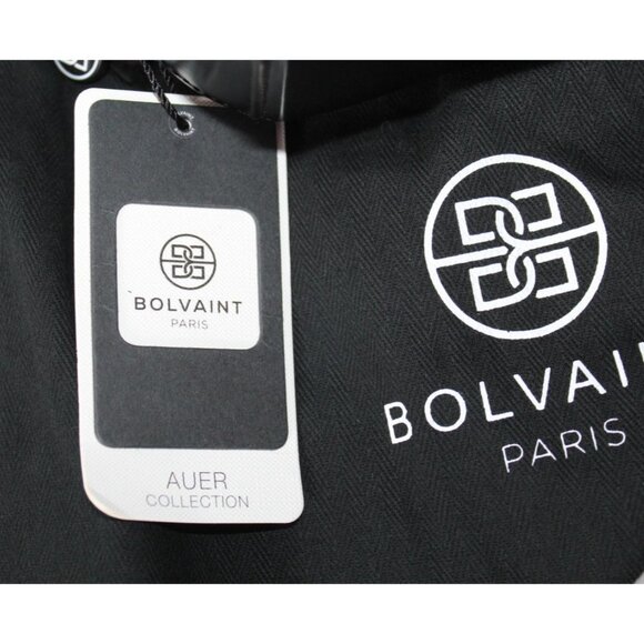 Bolvaint Paris Aurore Black Leather Bag Auer Collection Hexagon Fun NWT - Picture 12 of 13